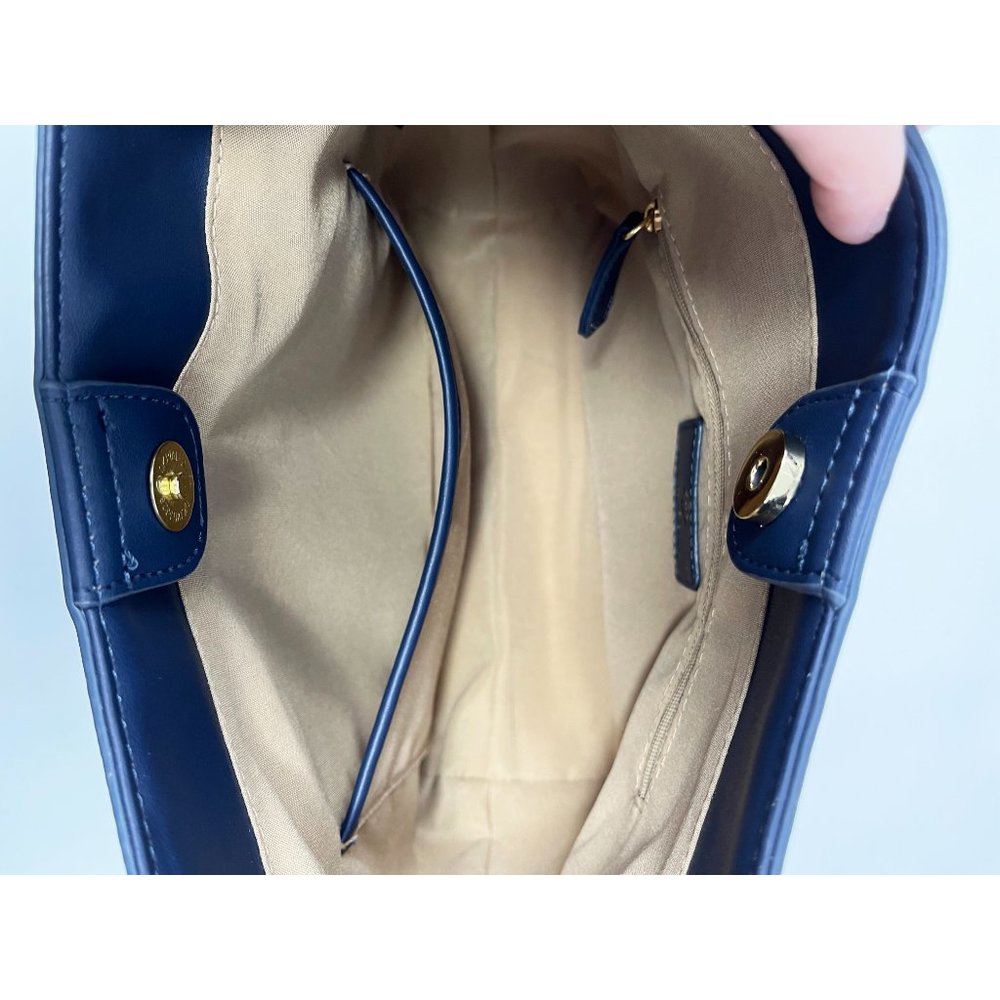 Nanette Lepore Blue/Navy Vegan Leather Short Shoulder Purse/Bag, GREAT CONDITION - Picture 9 of 13